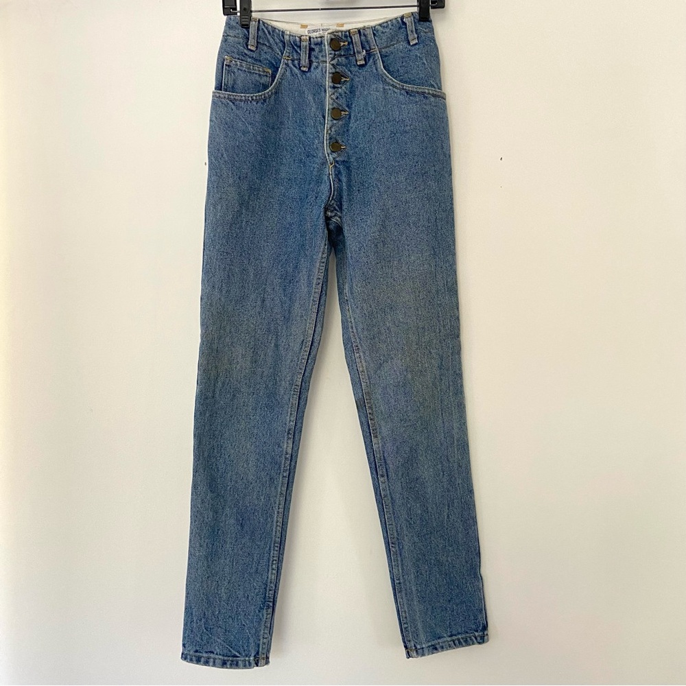 VTG Guess Jeans Womens 27 80’s Mom Jeans Georges Marciano High Rise Button Fly